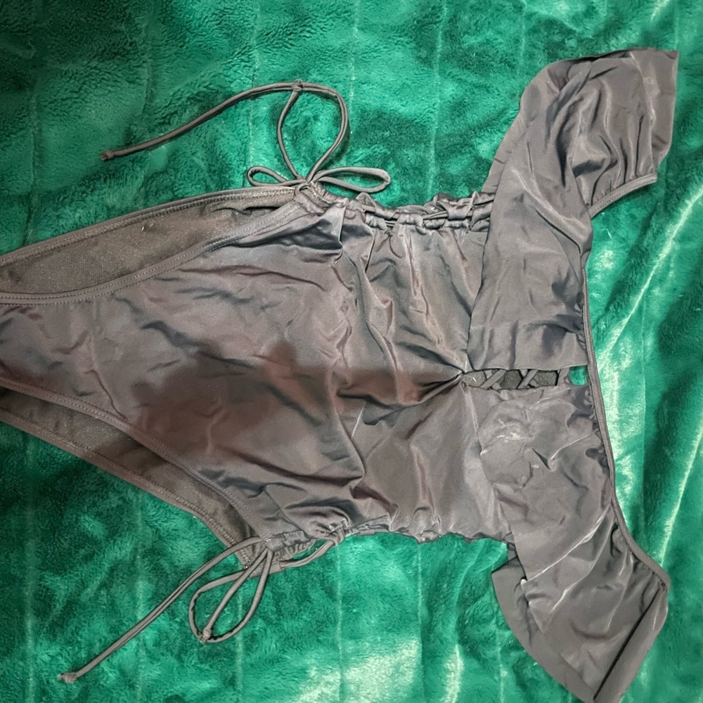 black bathing suit